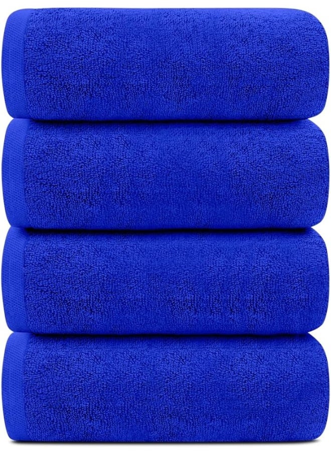 Premium Bath Towels Set Pack of 4  Soft Cotton Bath Towels 70x140 cm, 600 GSM  Soft Feel, , Highly Absorbent Durable Towels, Perfect for Daily Use  Lightweight Spa Towel (S)