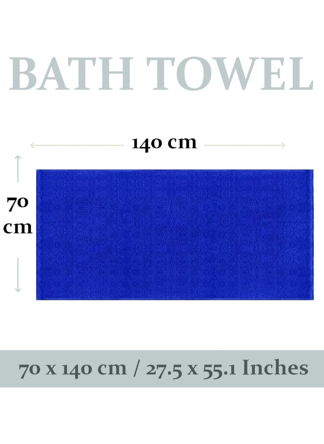 Premium Bath Towels Set Pack of 4  Soft Cotton Bath Towels 70x140 cm, 600 GSM  Soft Feel, , Highly Absorbent Durable Towels, Perfect for Daily Use  Lightweight Spa Towel (S)