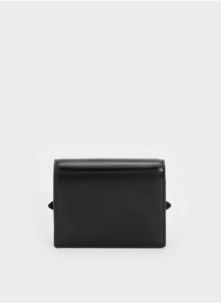 Sloane Chain-Handle Wallet & Crossbody Bag - Black