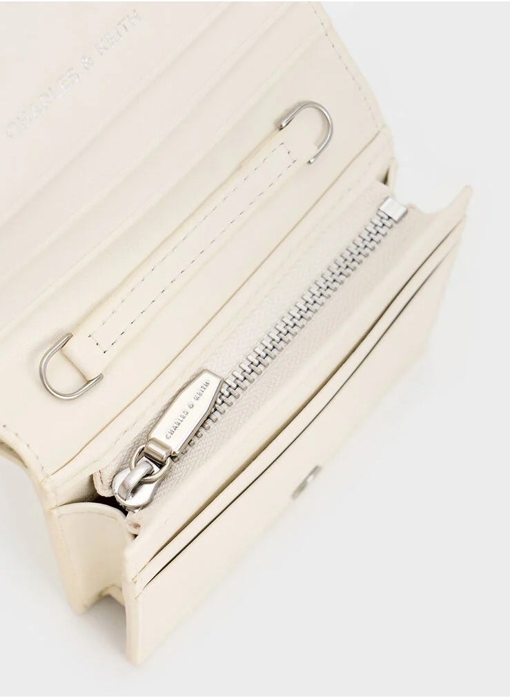Sloane Chain-Handle Wallet & Crossbody Bag - Cream