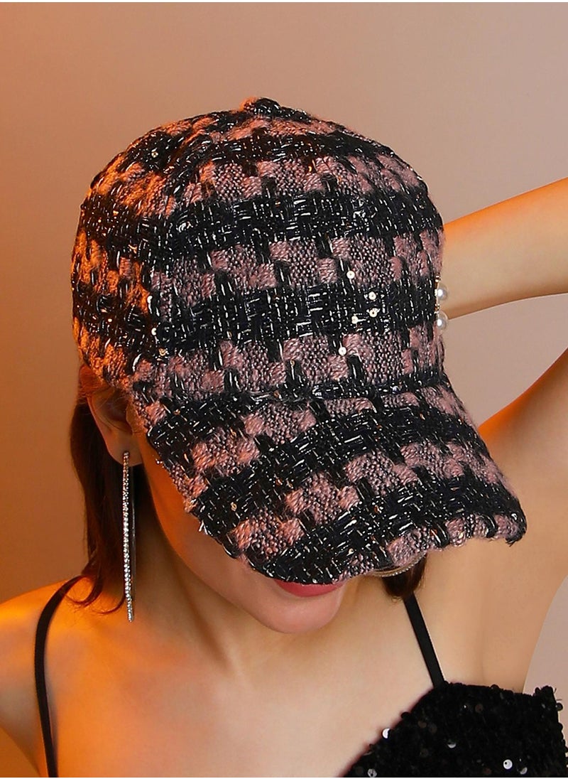 Embellished Weave Baseball Cap