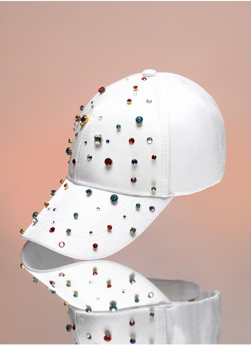 Embellished Drops Baseball Cap