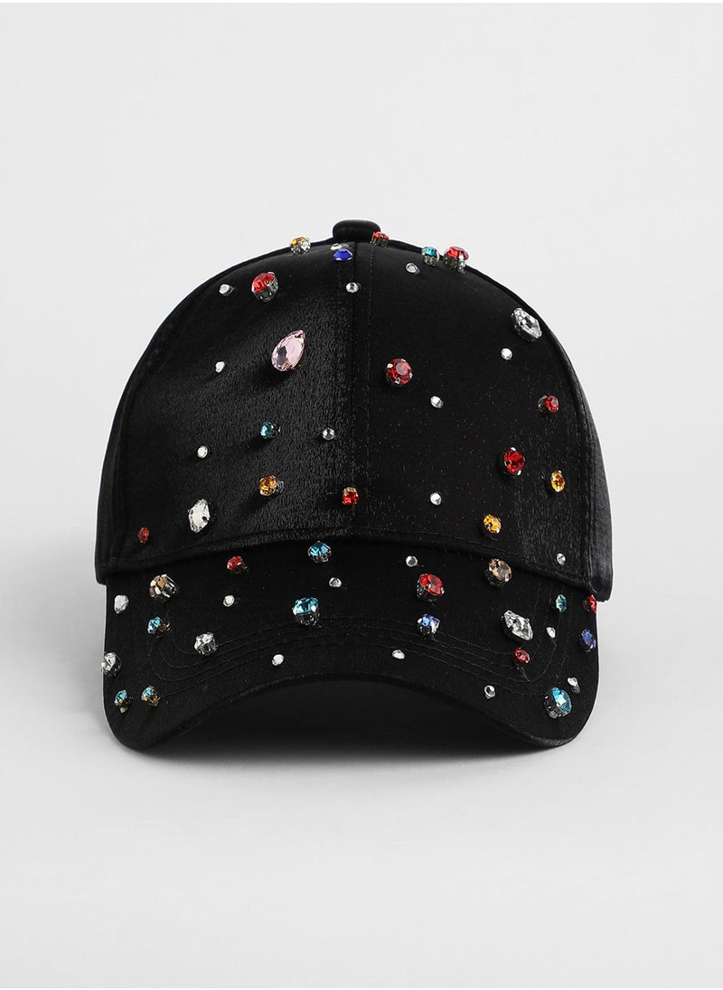 Embellished Drops Baseball Cap
