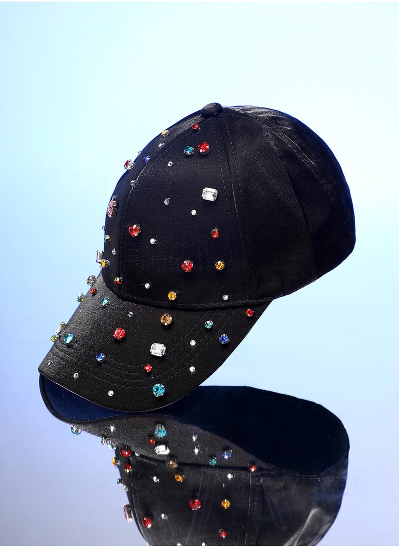 Embellished Drops Baseball Cap