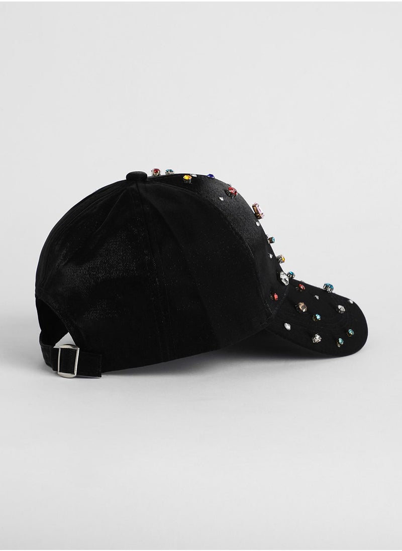 Embellished Drops Baseball Cap
