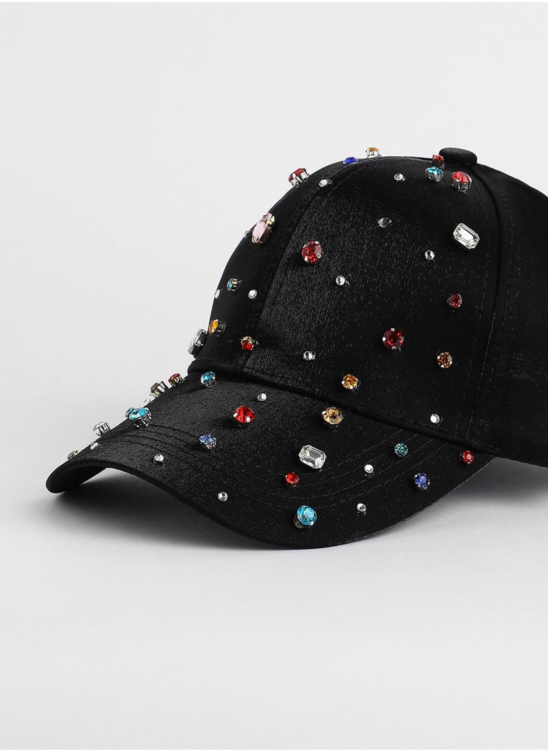 Embellished Drops Baseball Cap