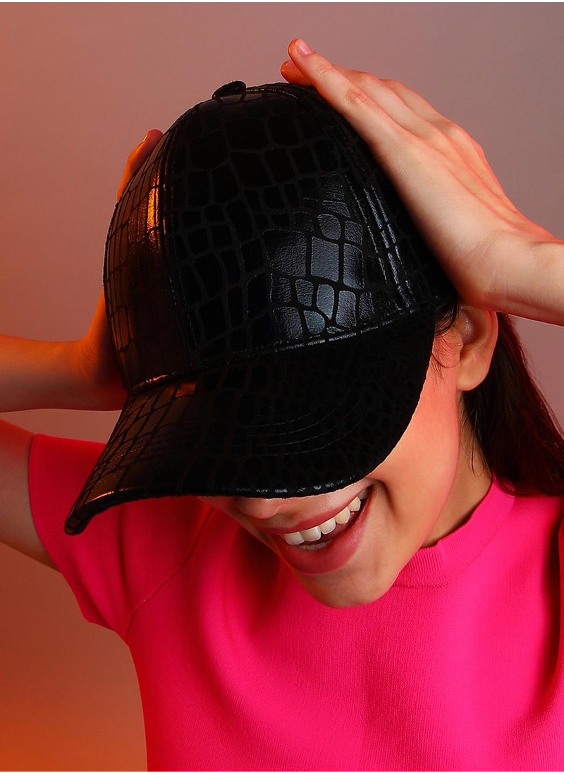 Embossed Croc Baseball Cap