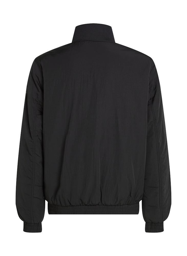 Zip Through Padded Harrington Jacket
