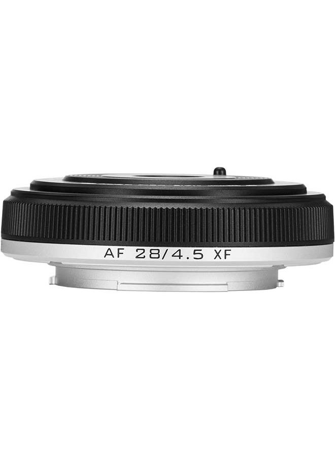 VILTROX 28mm f4.5 Pancake Lens Fuji x, AF 28mm f4.5 X Mount Lens for Fujifilm, Pancake Lens Fuji x Mount for Fujifilm X-T5 X-H2 X-T50 X-M5 X-T30 II X-Pro3 X-S20 X-E4