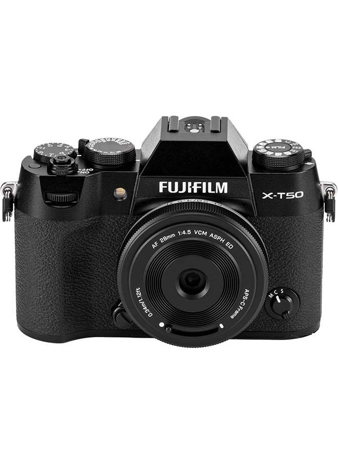 VILTROX 28mm f4.5 Pancake Lens Fuji x, AF 28mm f4.5 X Mount Lens for Fujifilm, Pancake Lens Fuji x Mount for Fujifilm X-T5 X-H2 X-T50 X-M5 X-T30 II X-Pro3 X-S20 X-E4