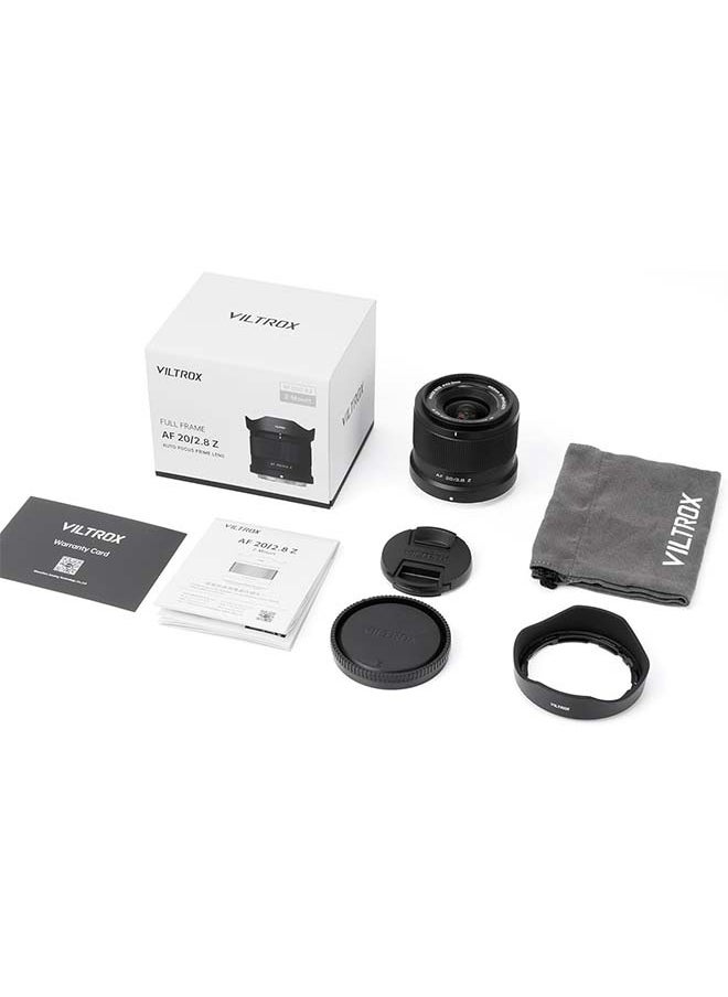 VILTROX 20mm F2.8 Z-Mount Full Frame AF Prime Wide Angle Lens for Nikon Z Mount Z8 Z9 Z6 Z7 Z6 II Z7 II Z5 Z5
