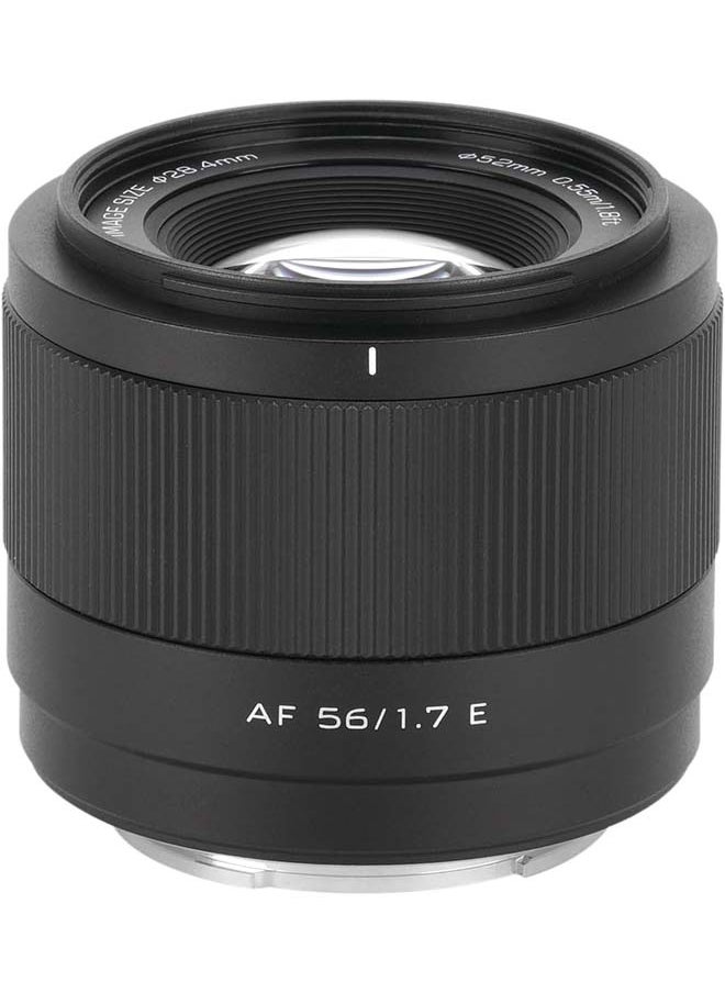 VILTROX AF 56mm f/1.7 E Lens for Sony, Sony Prime e Mount Lens 56mm f1.7 for Sony a7iv a7rv a6400 a6700 ZV-E10 (APS-C)