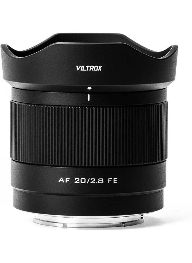 VILTROX 20mm f2.8 FE, 20mm f/2.8 e-Mount Full Frame AF Lens for Sony e Mount, Prime Wide Angle Lens for Sony e Mount a7cr a7cii a7c a6700 zv-e100 a6600 a6400 a7iv a7iii