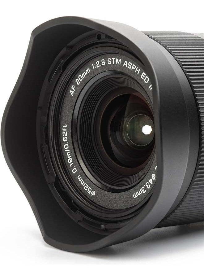 VILTROX 20mm f2.8 FE, 20mm f/2.8 e-Mount Full Frame AF Lens for Sony e Mount, Prime Wide Angle Lens for Sony e Mount a7cr a7cii a7c a6700 zv-e100 a6600 a6400 a7iv a7iii