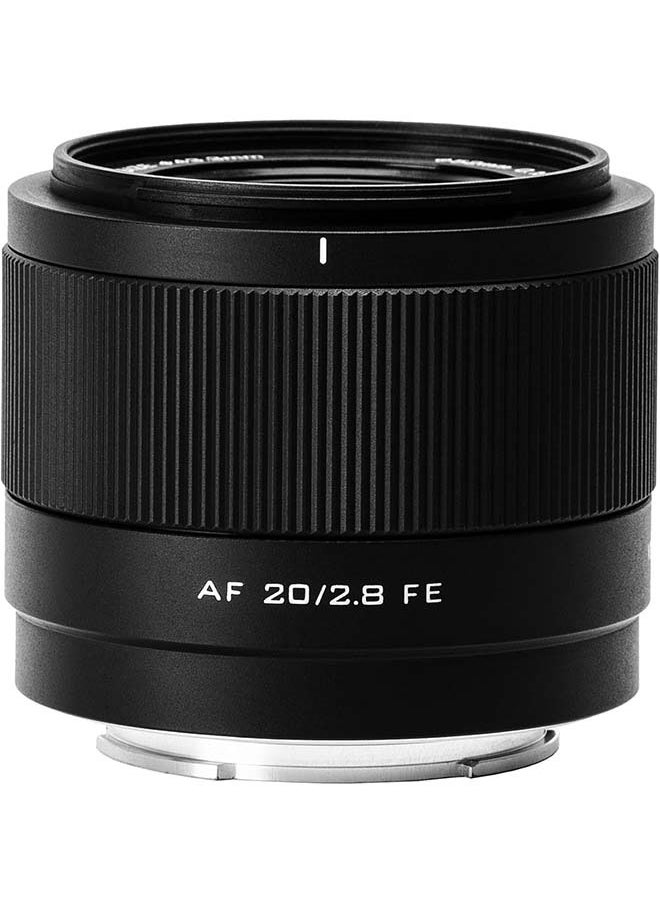 VILTROX 20mm f2.8 FE, 20mm f/2.8 e-Mount Full Frame AF Lens for Sony e Mount, Prime Wide Angle Lens for Sony e Mount a7cr a7cii a7c a6700 zv-e100 a6600 a6400 a7iv a7iii