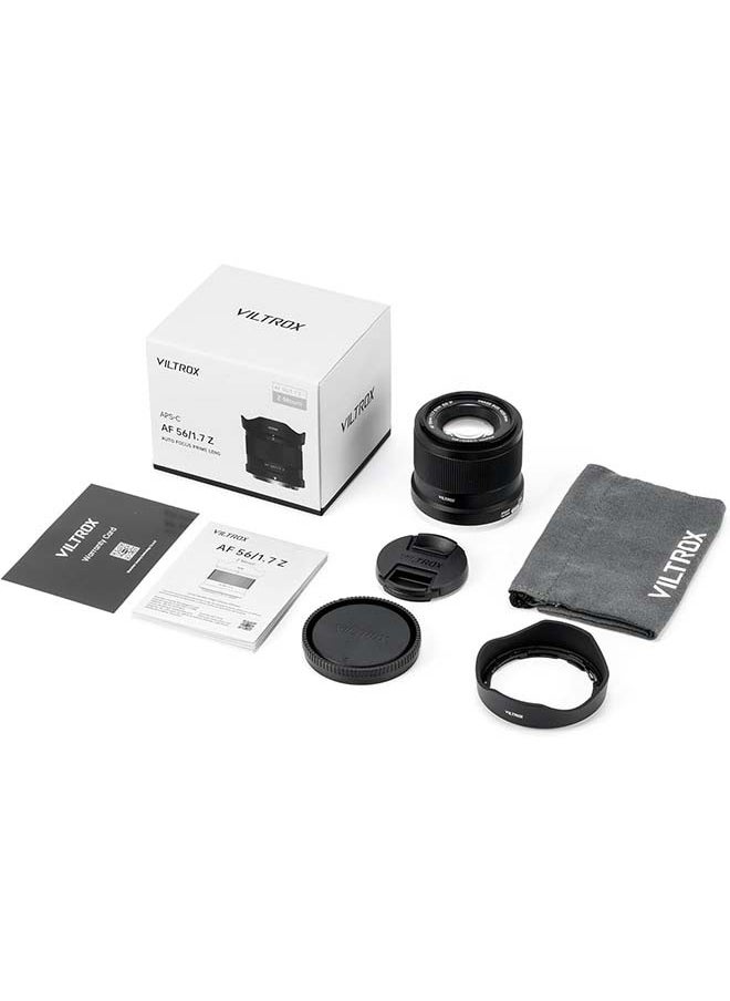 VILTROX 56mm F1.7 Nikon Z, 56mm f/1.7 Nikon Z Mount Lens, APS-C Lens for Nikon Z-Mount ZFC Z30 Z50 Z5 Z6 Z6II Z7 Z7II Z8 Z9