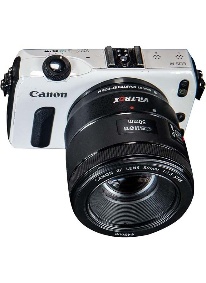 VILTROX EF-EOS M Lens Mount Auto Focus Adapter, Compatible with Canon EF/EF-S Lens to Canon EOS M (EF-M Mount) Mirrorless Camera Body EOS M100 M50 M3 M10 M6 M5