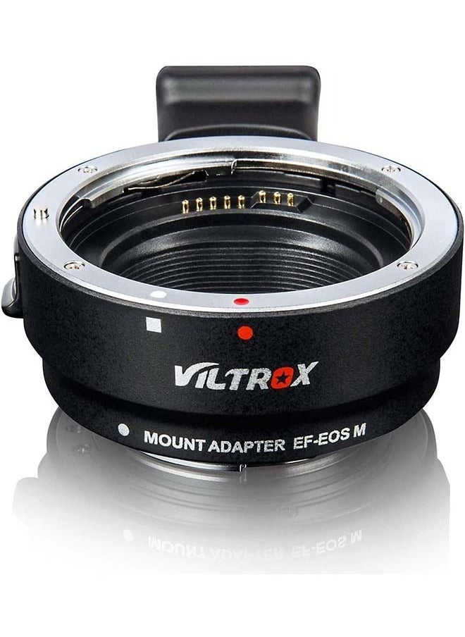 VILTROX EF-EOS M Lens Mount Auto Focus Adapter, Compatible with Canon EF/EF-S Lens to Canon EOS M (EF-M Mount) Mirrorless Camera Body EOS M100 M50 M3 M10 M6 M5