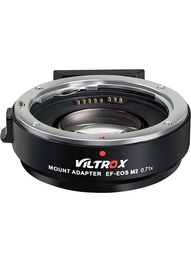 VILTROX EF-EOS M2 Speed Booster 0.71x Canon EF Lens to EF-M Mount Speedbooster for Canon m50 ii m6 ii m200 m50 m6 m5