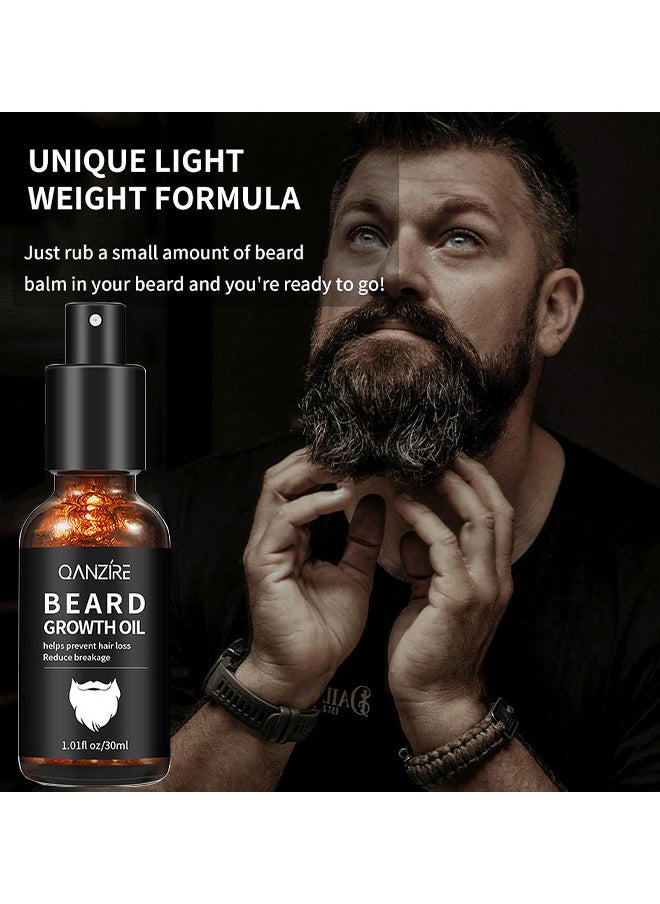 Beard Growth Oil Care, Stimulate Beard Growth Serum For Facial Hair Treatment, 30ml