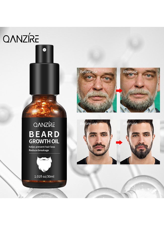 Beard Growth Oil Care, Stimulate Beard Growth Serum For Facial Hair Treatment, 30ml