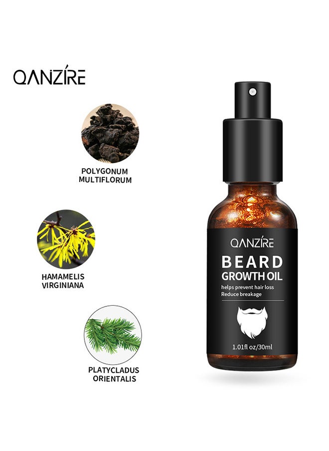 Beard Growth Oil Care, Stimulate Beard Growth Serum For Facial Hair Treatment, 30ml