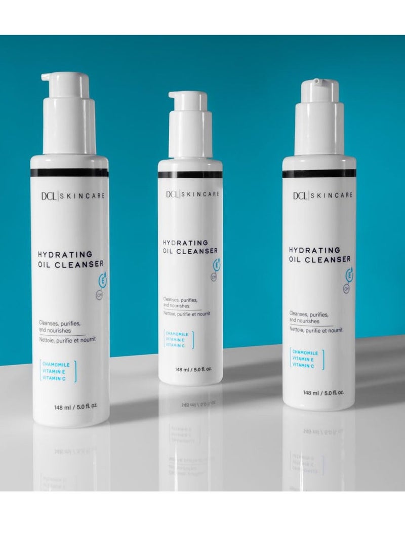 DCL Skincare Hydrating Oil Cleanser for Dry & Sensitive Skin, 4 Fl oz