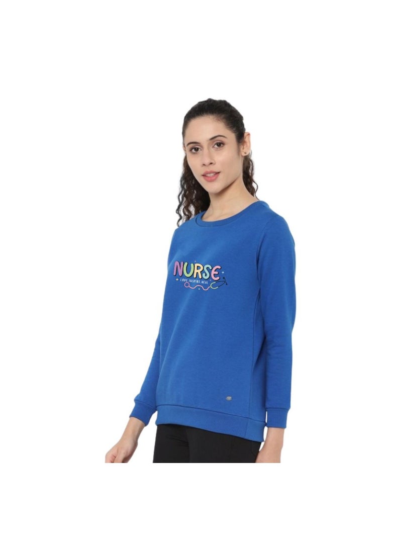 International Nurse Day Sweatshirt For Women-Full Sleeve|Cotton Fabric|Round Neck|Ideal For International Nurse Day,Sports