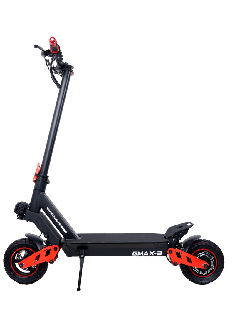 RW G max 3 | 48v18ah battery | 50 km range with front /rear shock and also with big dashboard Electric Scooter | Big Digital Display, 10