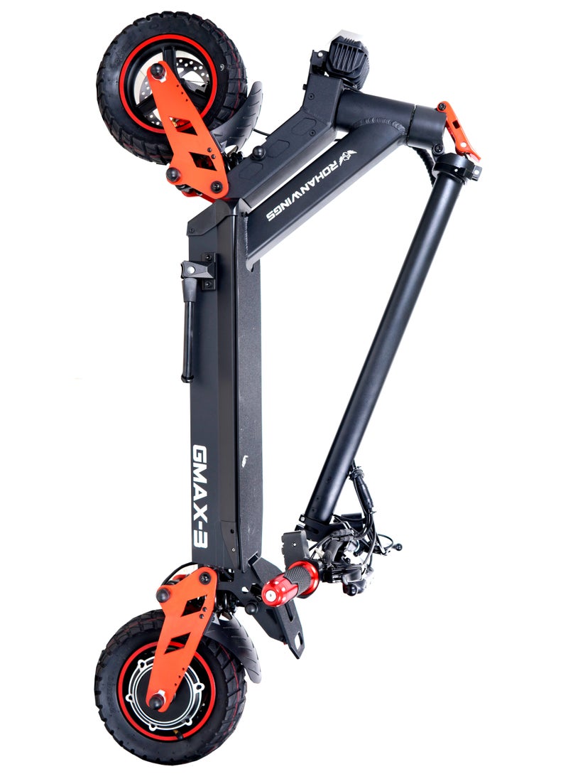 RW G max 3 | 48v18ah battery | 50 km range with front /rear shock and also with big dashboard Electric Scooter | Big Digital Display, 10