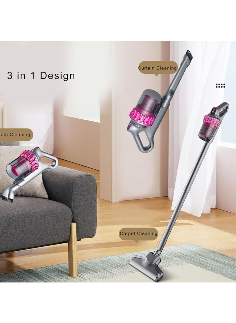 Powerful Vacuum Cleaners for Home – 10Kpa Suction, 3-in-1 Cordless Vacuum Cleaner with Type-C Charging, Portable Handheld Vacuum for Hardwood Floors, Carpet, Pet Hair, and Car Use