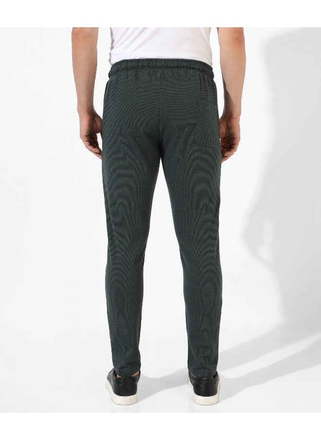 Men's Solid Charcoal Grey Regular Fit Trackpants
