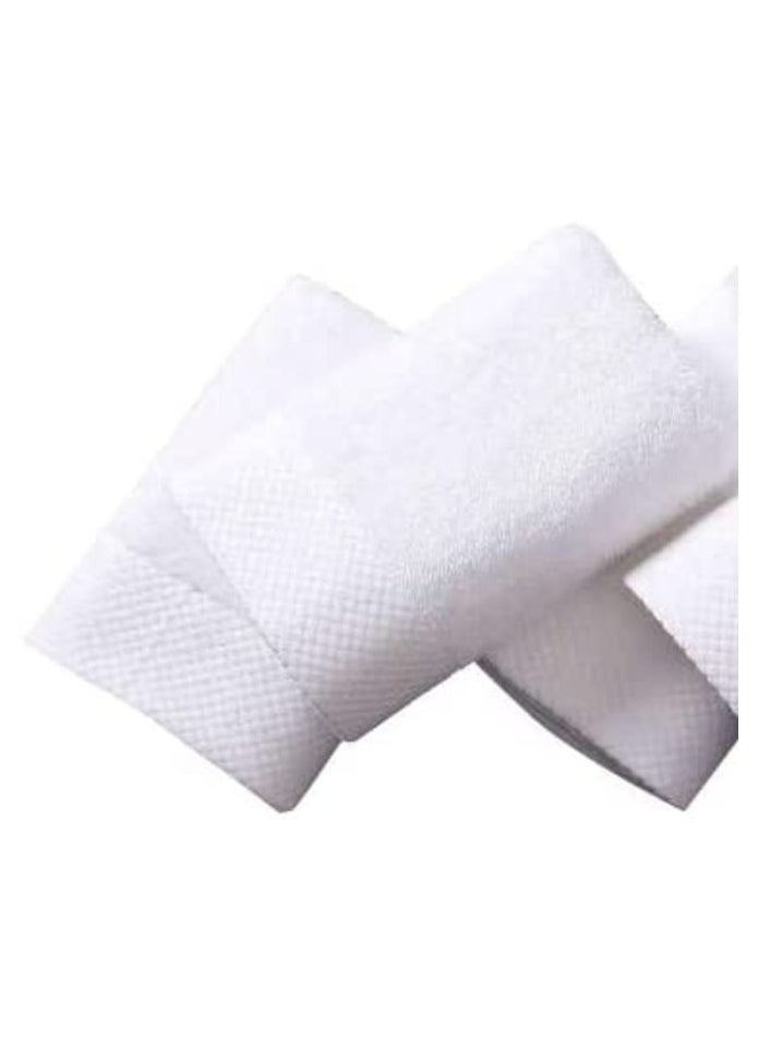 Luxury White Bath Towels Large - Circlet Egyptian Cotton | Highly Absorbent Hotel spa Collection Bathroom Towel | 70*140cm | (White, Pack of 2 Towels)