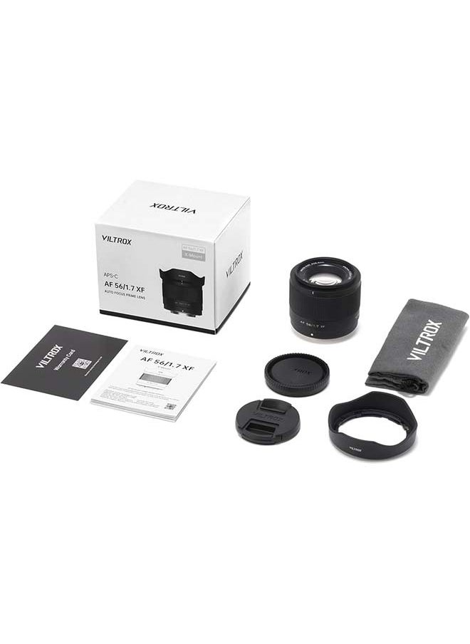 VILTROX 56mm F1.7 Fuji XF, 56mm f/1.7 Fuji X Mount Lens, APS-C Lens for Fujifilm X-Mount X-T5 X-T4 X-T30 II X-S10 X-T200 X-T30 X-H1 X-H2 X-T3 X-T100