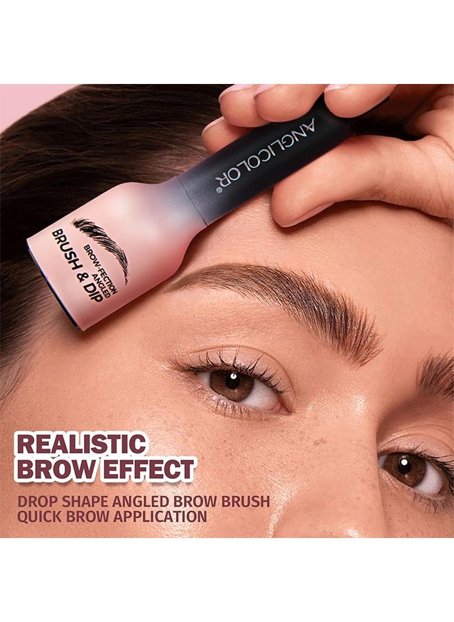 Upgraded Liquid Microblading Eyebrow Pen, Teardrop Angled Micro Eyebrow Brush To Microblading Eyebrow, Hair-Like Strokes, Natural Easy To Color Long Lasting Quick Drying (#02Taupe)