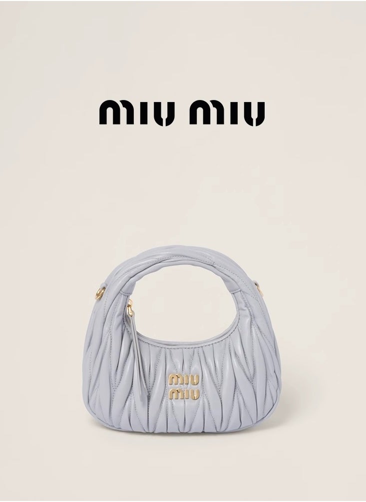 MIU Wander nappa leather hobo Shoulder Bag