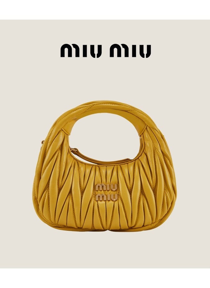 MIU Wander nappa leather hobo Shoulder Bag