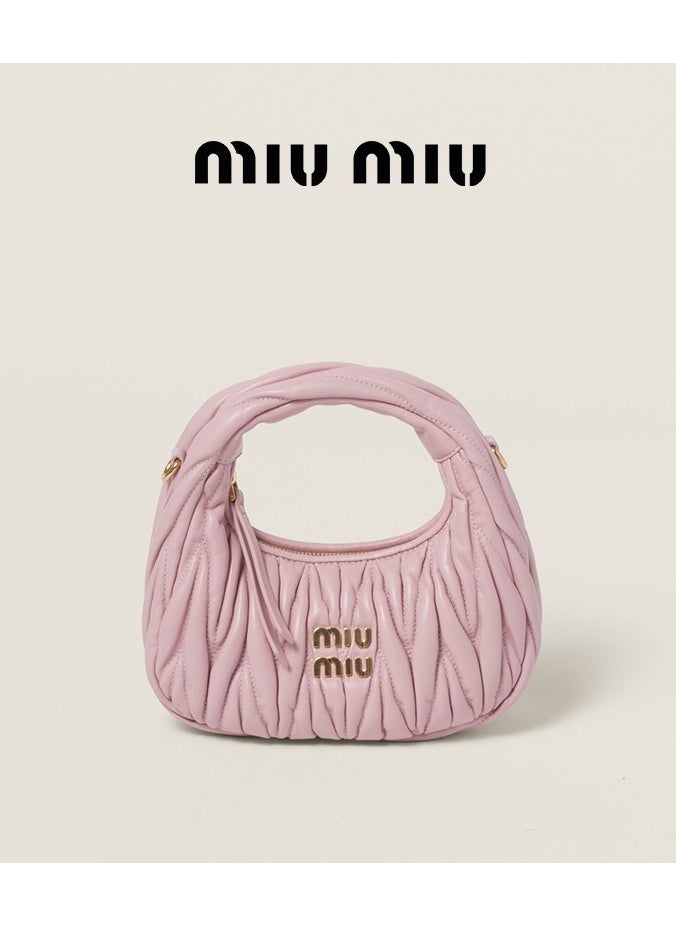 MIU Wander nappa leather hobo Shoulder Bag