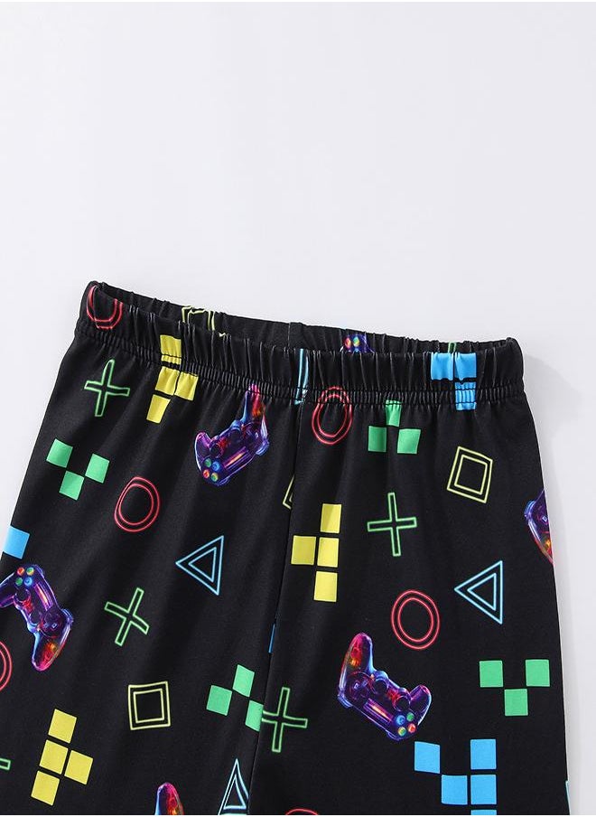 Neon Gamer Glow-in-the-Dark PJs for Boys