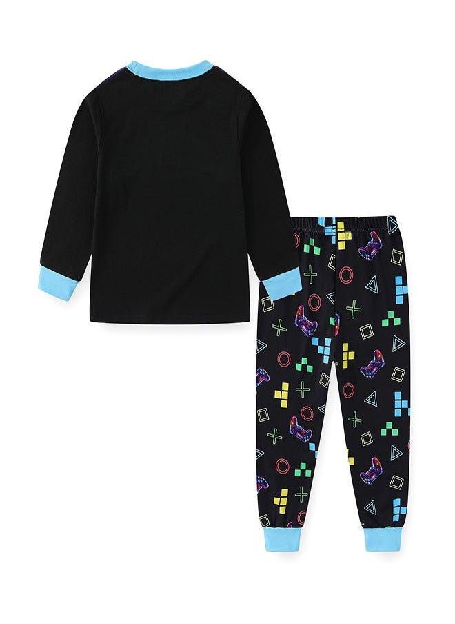 Neon Gamer Glow-in-the-Dark PJs for Boys
