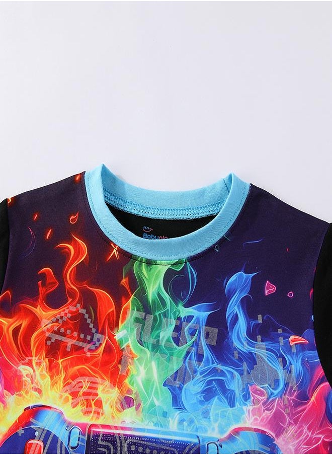Neon Gamer Glow-in-the-Dark PJs for Boys