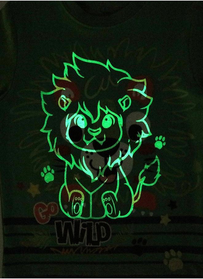 Go Wild Jungle Glow-in-the-Dark PJs for Boys