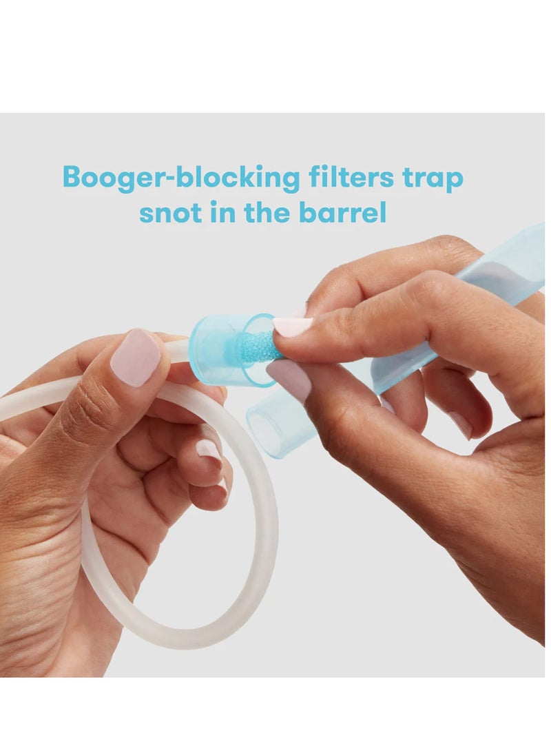 NoseFrida Snotsucker Nasal Aspirator | Made in Sweden | Baby Nose Cleaner with Hygienic Filters | BPA-Free, Safe & Easy to Clean | Pediatrician Recommended Mucus Remover