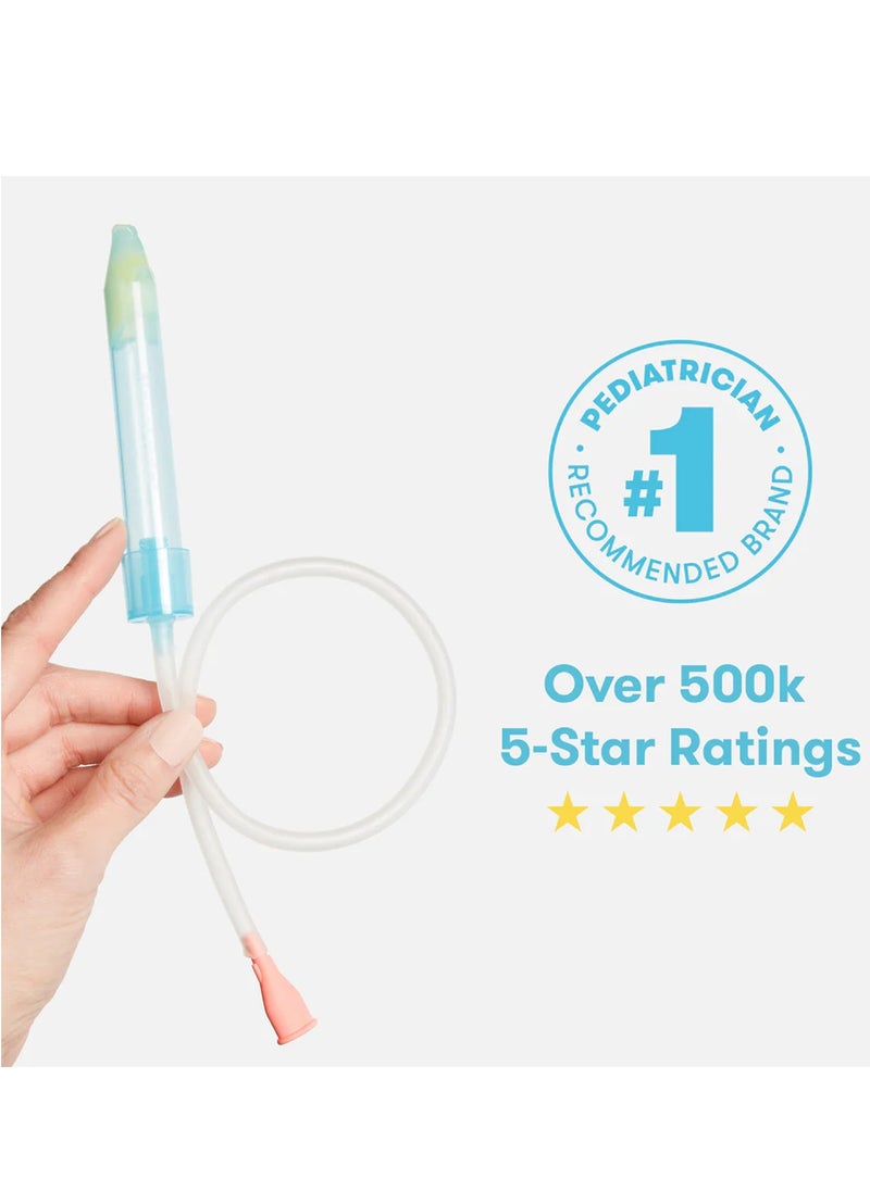 NoseFrida Snotsucker Nasal Aspirator | Made in Sweden | Baby Nose Cleaner with Hygienic Filters | BPA-Free, Safe & Easy to Clean | Pediatrician Recommended Mucus Remover