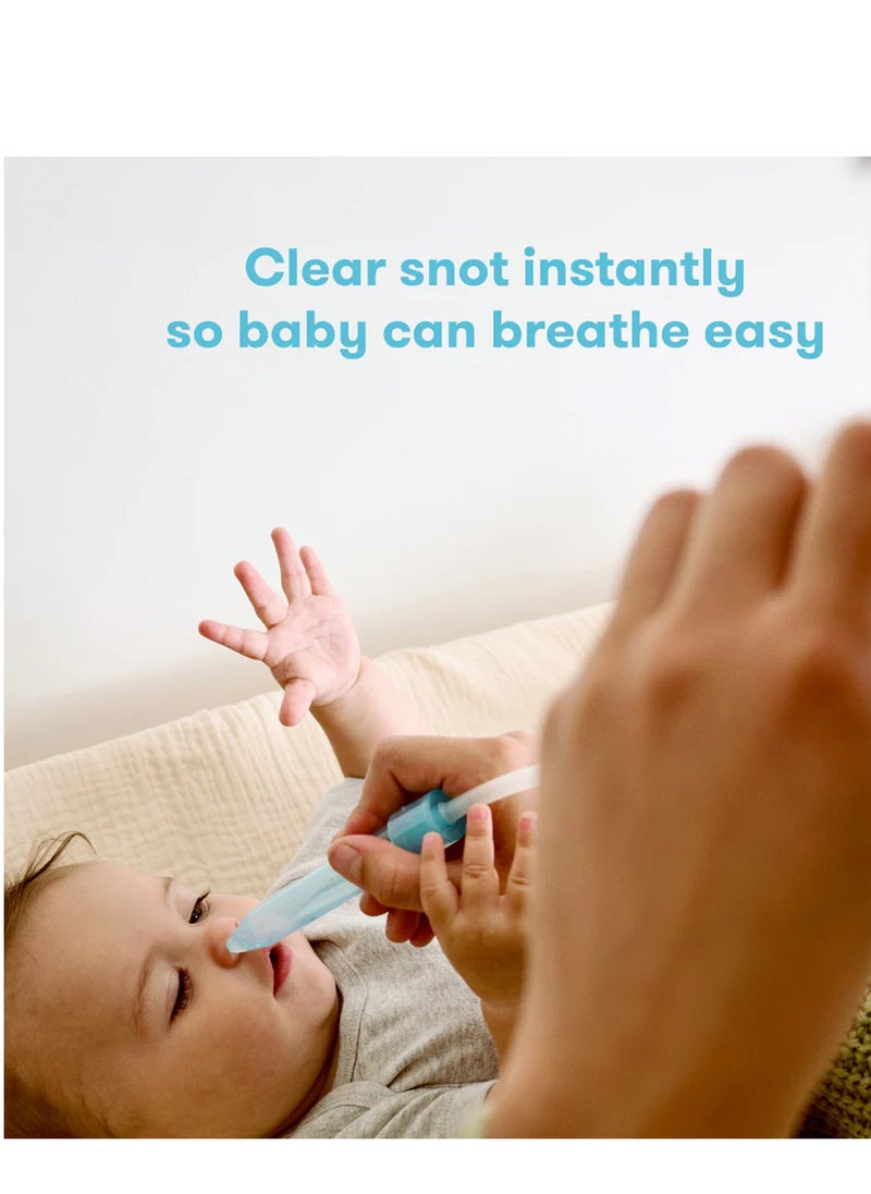NoseFrida Snotsucker Nasal Aspirator | Made in Sweden | Baby Nose Cleaner with Hygienic Filters | BPA-Free, Safe & Easy to Clean | Pediatrician Recommended Mucus Remover