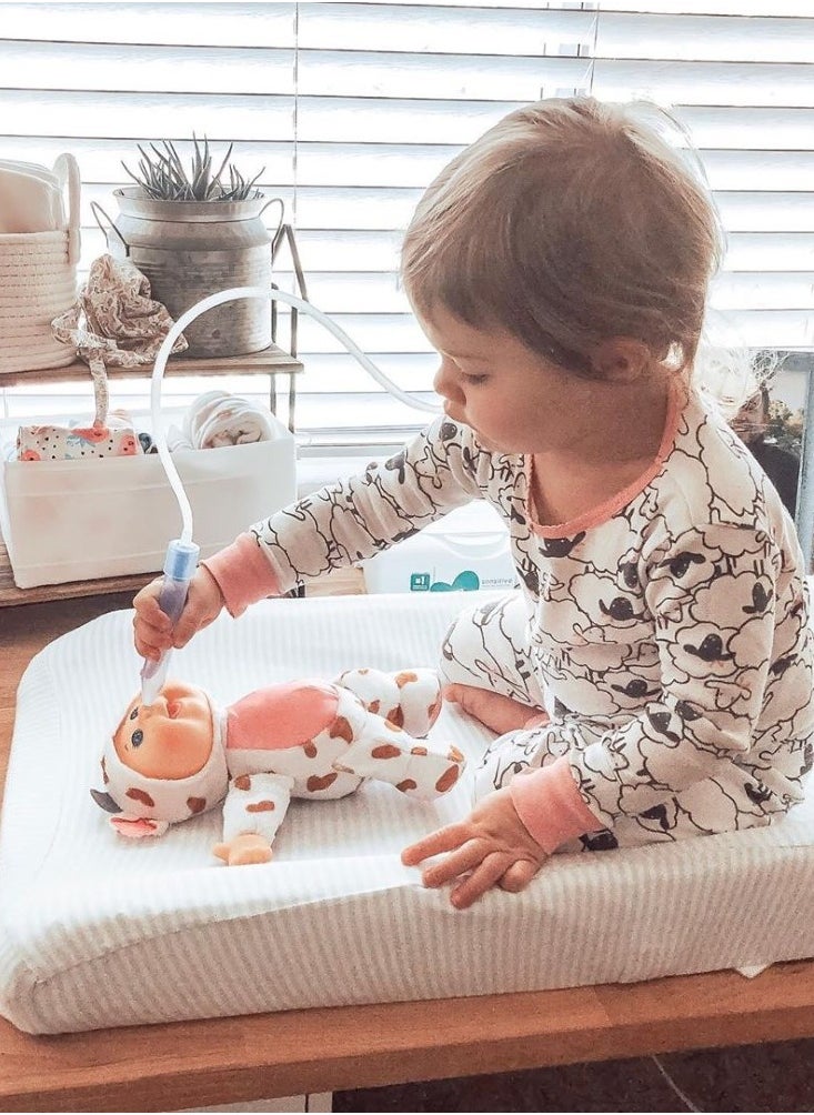 NoseFrida Snotsucker Saline Kit | Made in Sweden | Baby Nasal Aspirator, Saline Spray & 20 Hygiene Filters | Clears Stuffy Noses | Safe, BPA-Free, Pediatrician Recommended