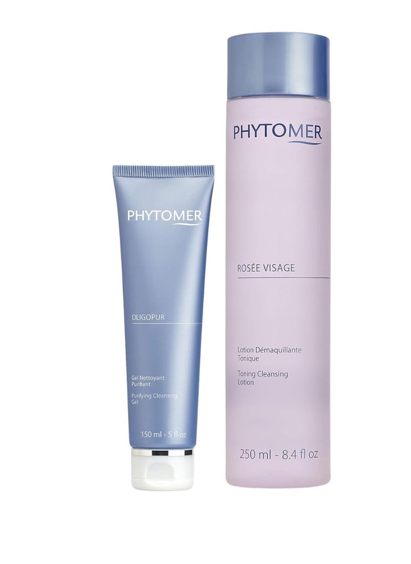 Phytomer Clarifying Duo: Oligopur Purifying Cleansing Gel & Rosée Visage Toner