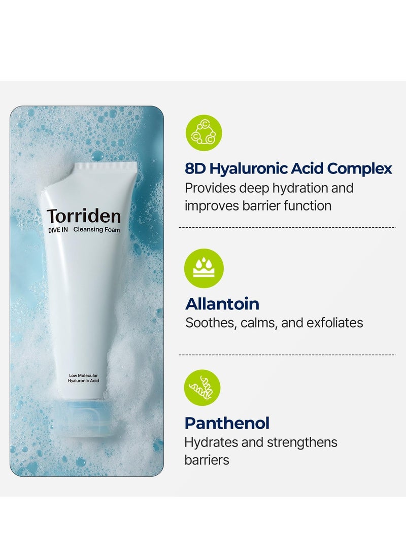 DIVE IN Low Molecular Hyaluronic Acid Cleansing Foam - 150ml