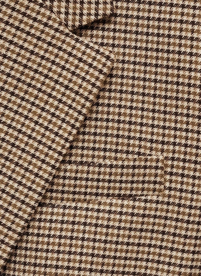 Straight-Fit Micro-Houndstooth Jacket