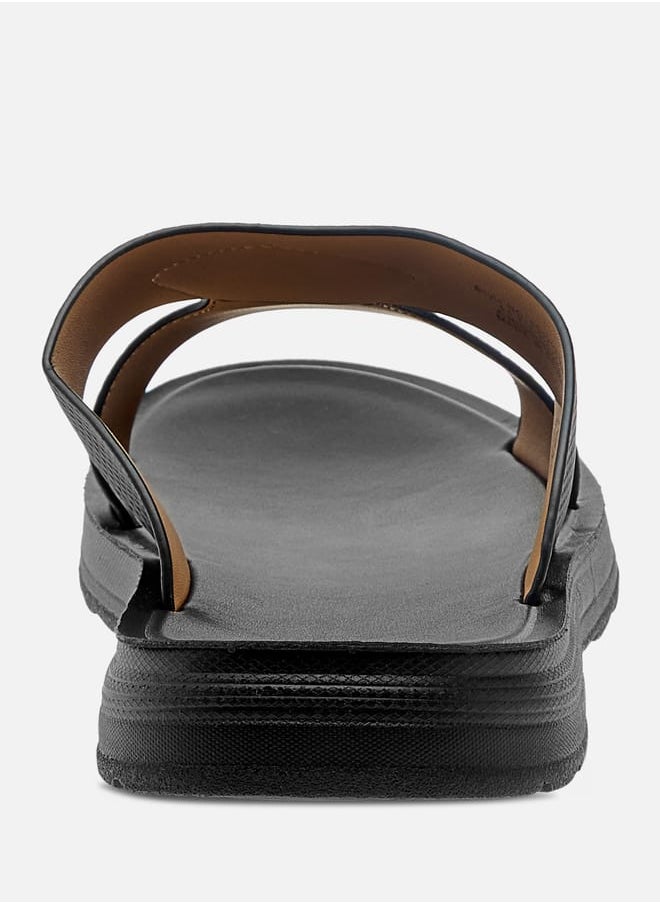 Men Textured Slip-On Arabic Sandals Ramadan Collection